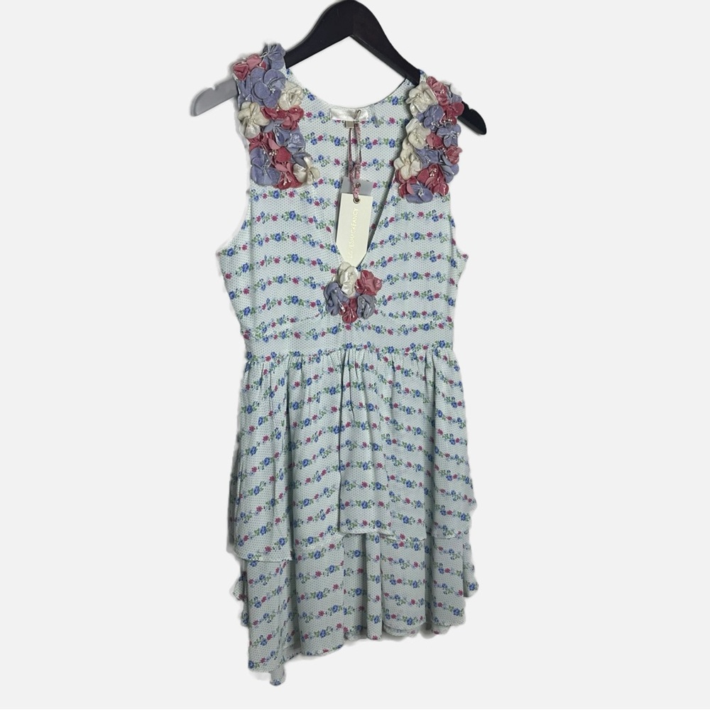 Loveshackfancy Womens Dresses | Shayna Mini Dress Lilac Crema Size 2 - Picture 5 of 14